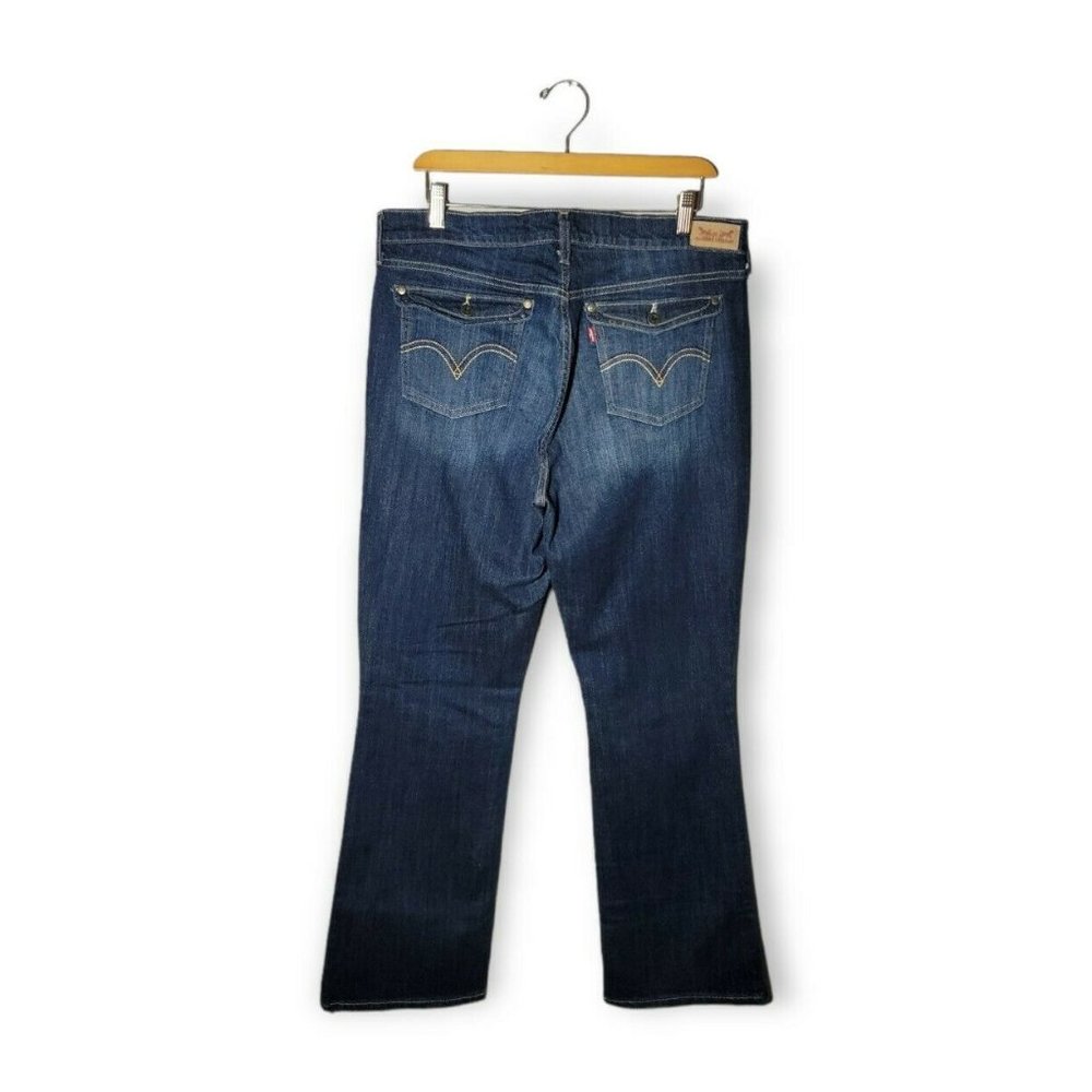Levi's 515 Womens Denim Boot cut Jeans stretch Size 14 L Pocket Accents NWOT - Picture 2 of 6